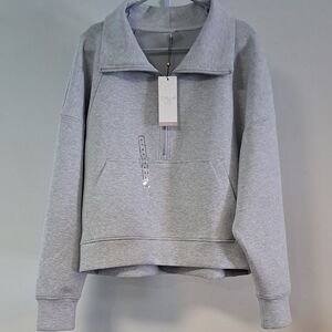 CALIA by Carrie Underwood Light Gray Half-Zip Hoodie